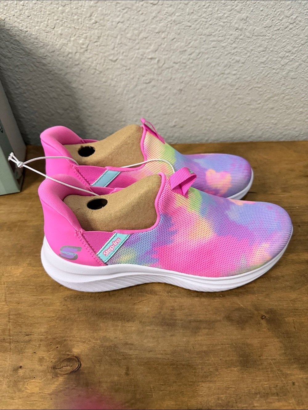 Skechers S Sport Slip-On Sneakers - Pink Multi Pastel size 3 NWT - Picture 3 of 6